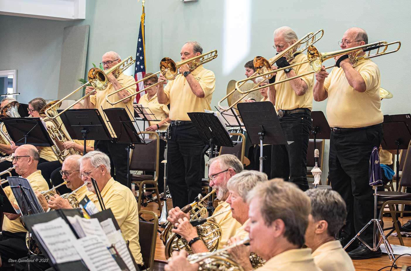 Lake Concert Band Brass section